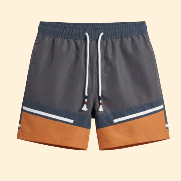 Men's Striped Swim Shorts