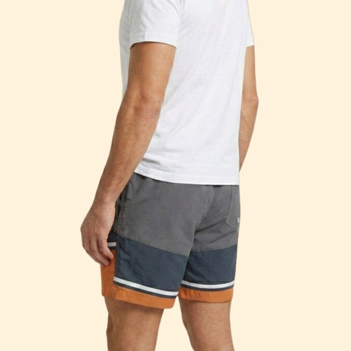 Men's Striped Swim Shorts