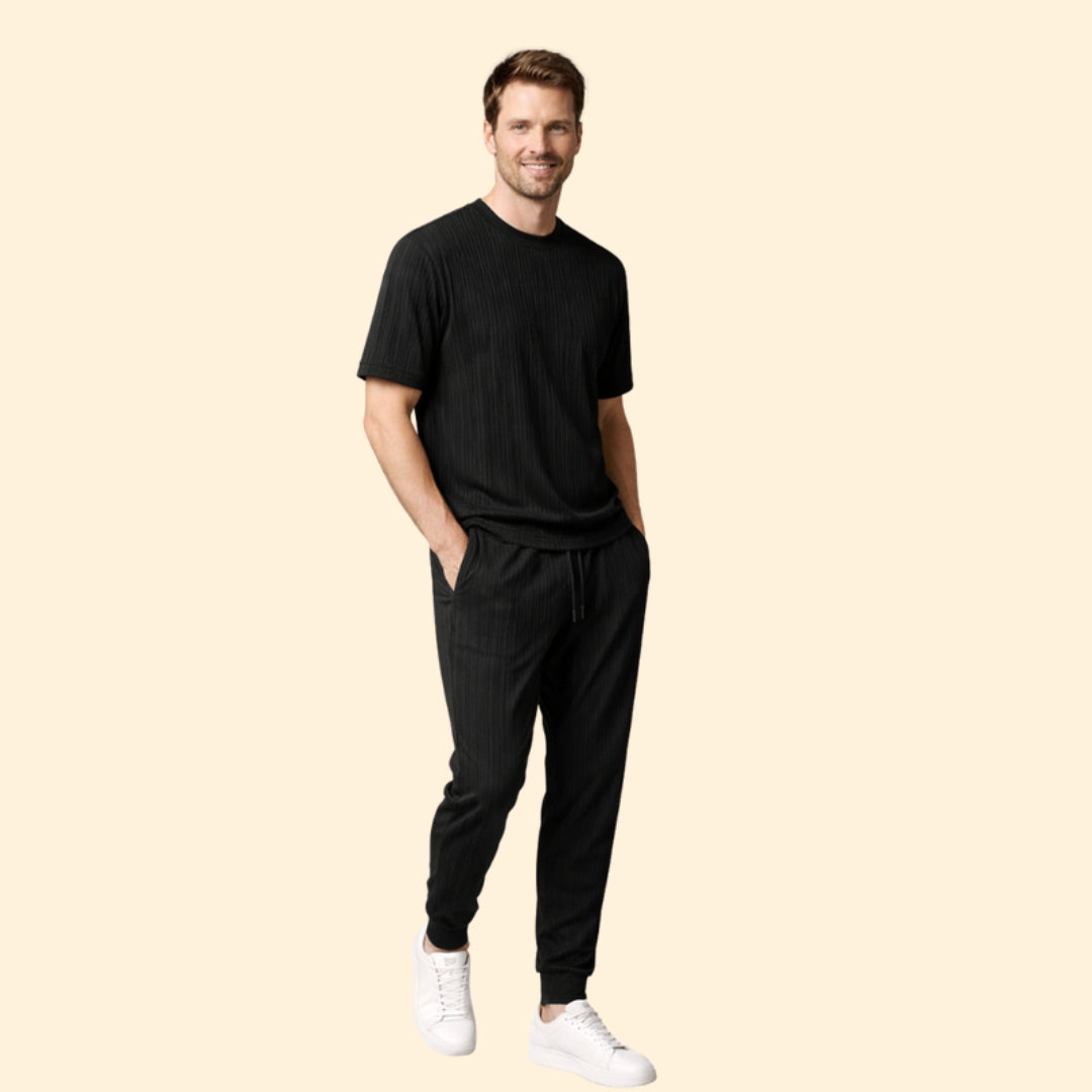 Men's Striped T-Shirt Set