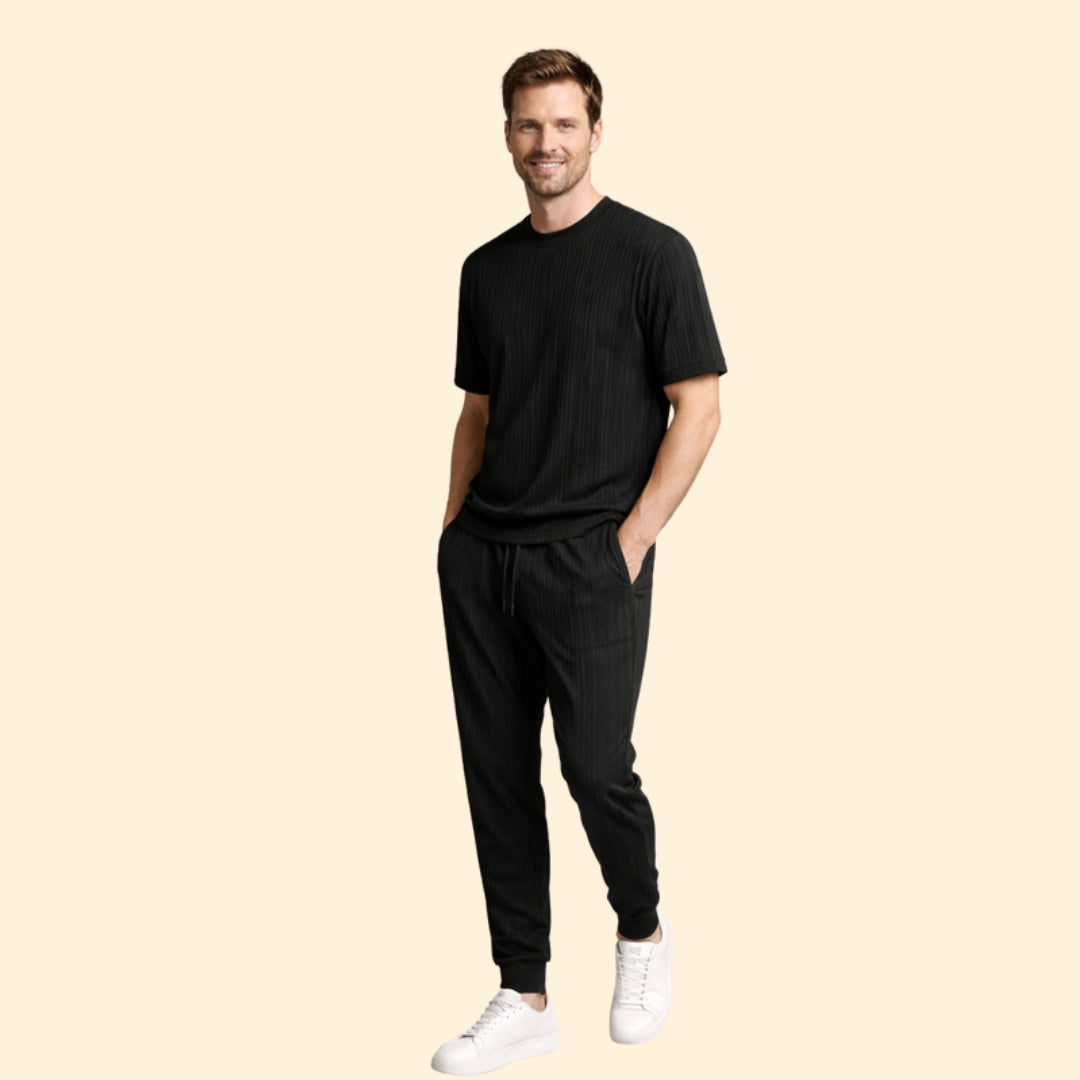 Men's Striped T-Shirt Set