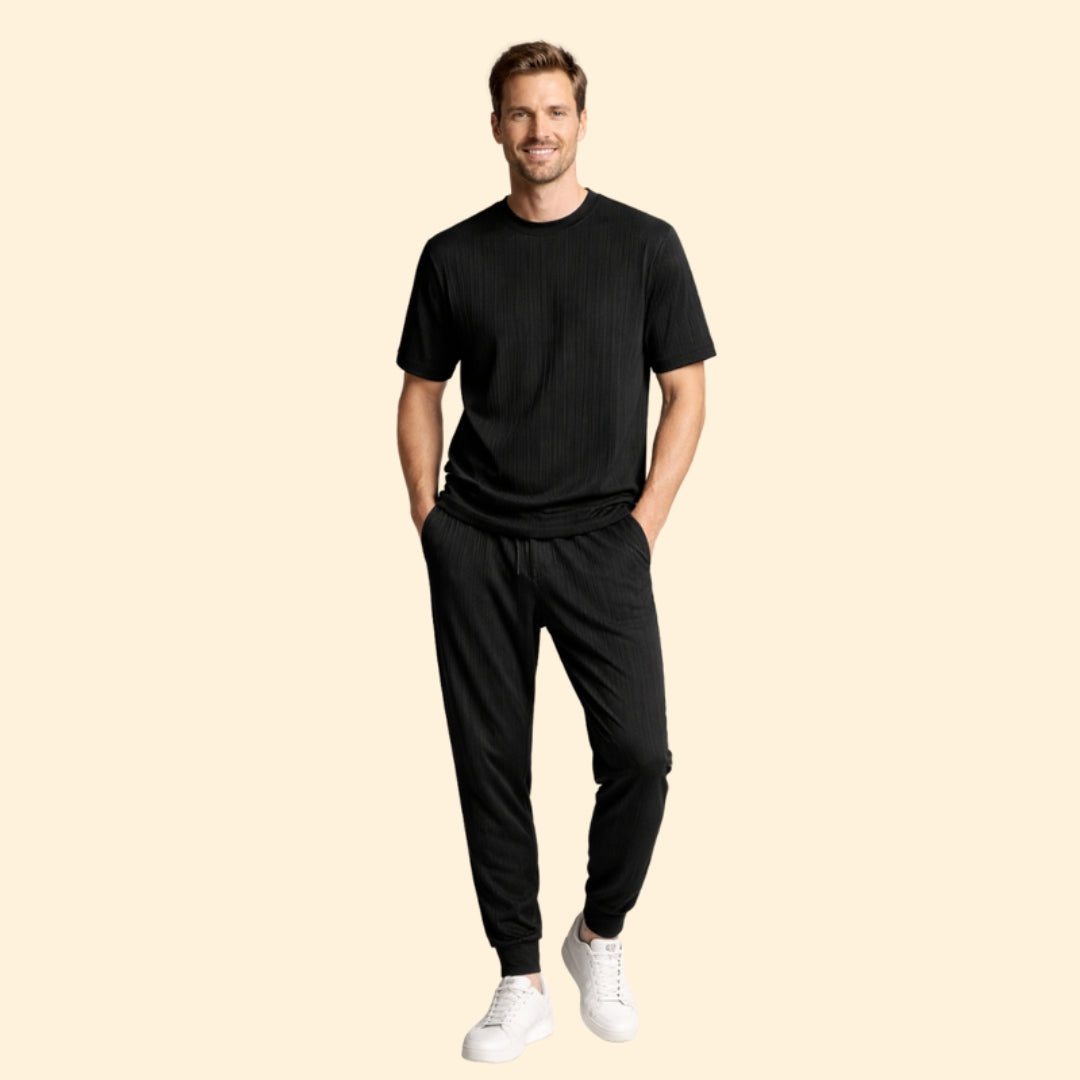 Men's Striped T-Shirt Set