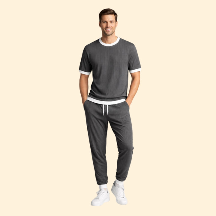 Men's Striped T-Shirt Set