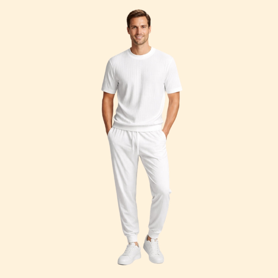 Men's Striped T-Shirt Set