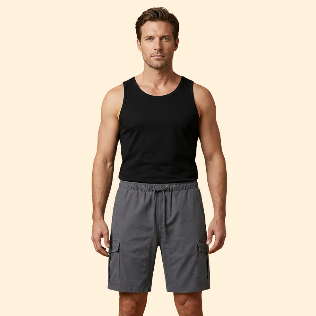 Men's Stylish Drawstring Cargo Shorts