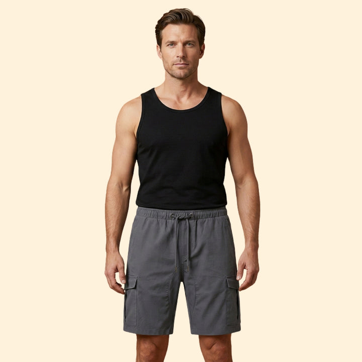 Men's Stylish Drawstring Cargo Shorts