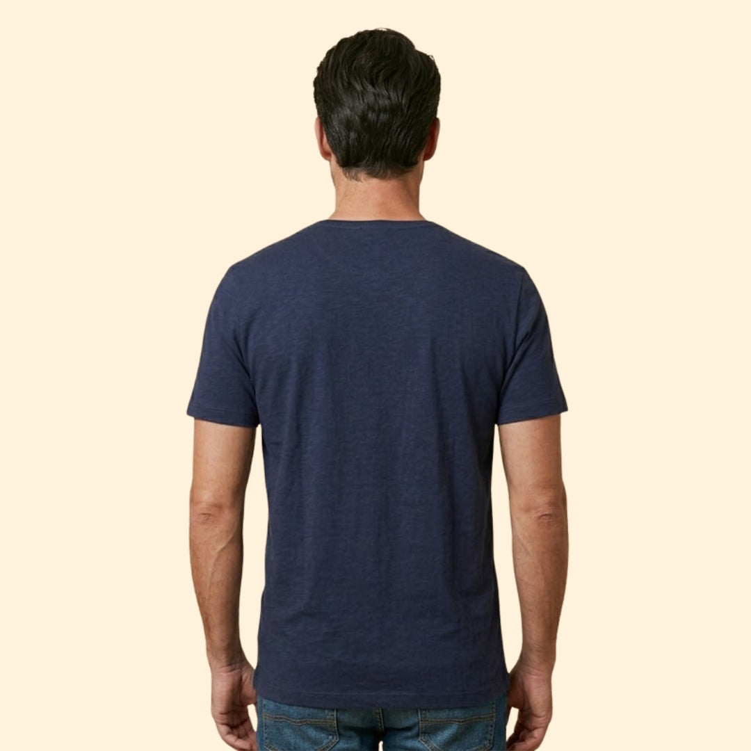 Men's Stylish Henley Neck T-shirt
