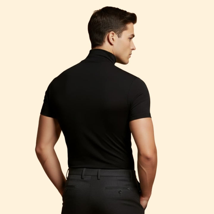 Men's Stylish Mock Neck Tee