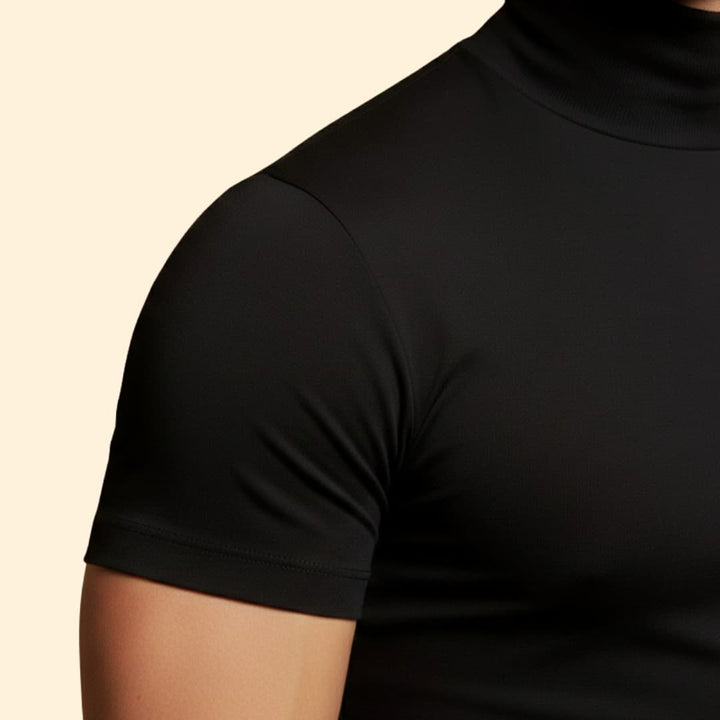 Men's Stylish Mock Neck Tee