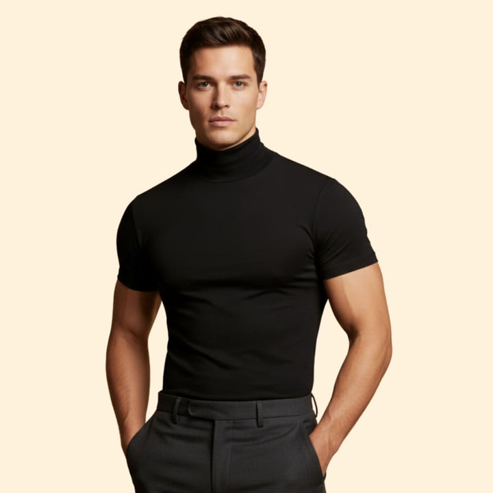 Men's Stylish Mock Neck Tee