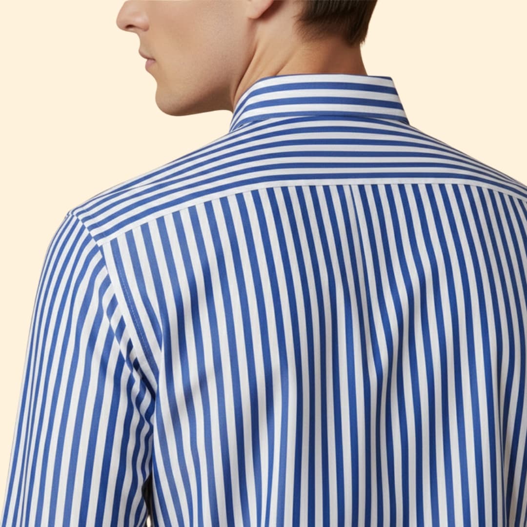 Men's Stylish Striped Shirt with Long Sleeves