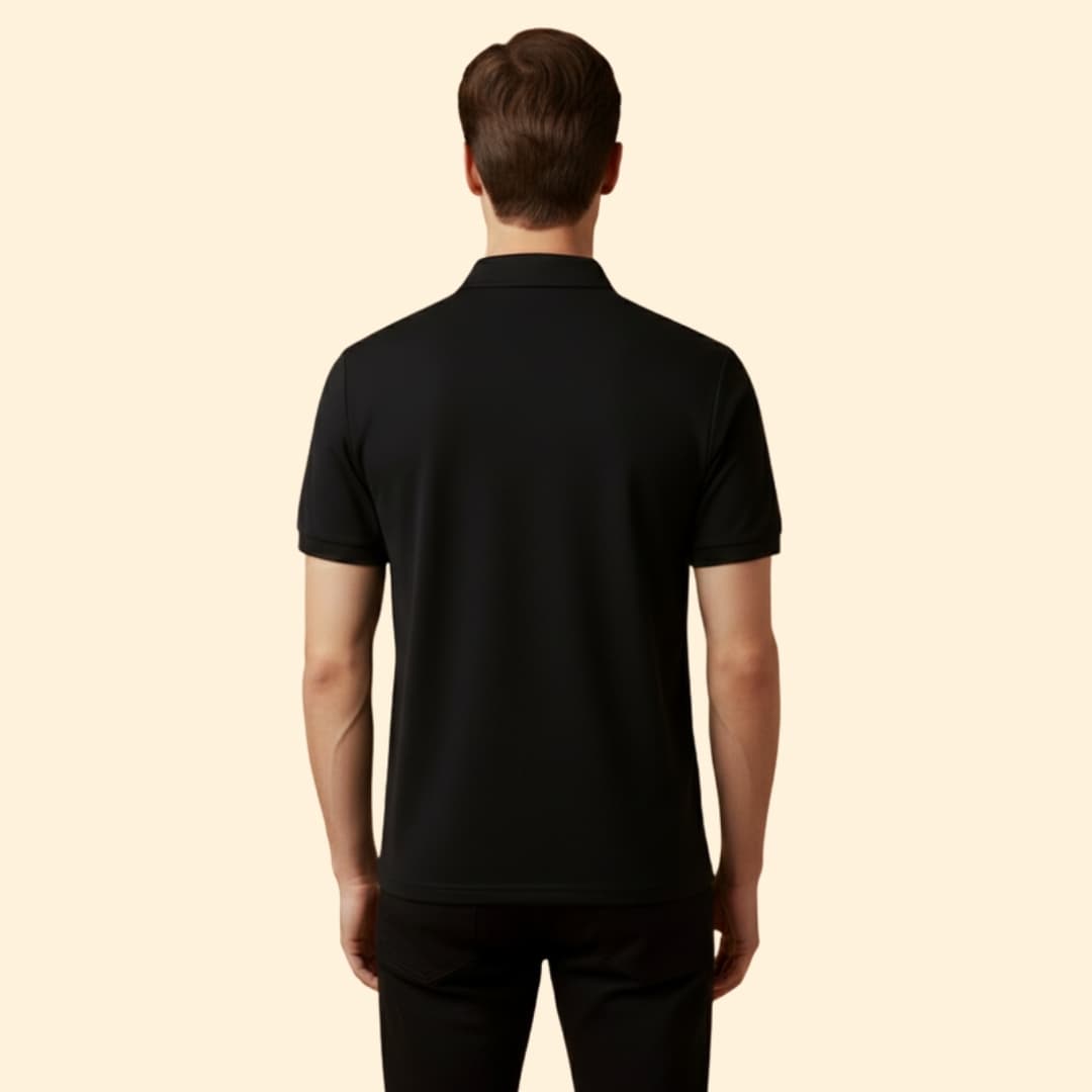 Men's Stylish Zip-Up Polo