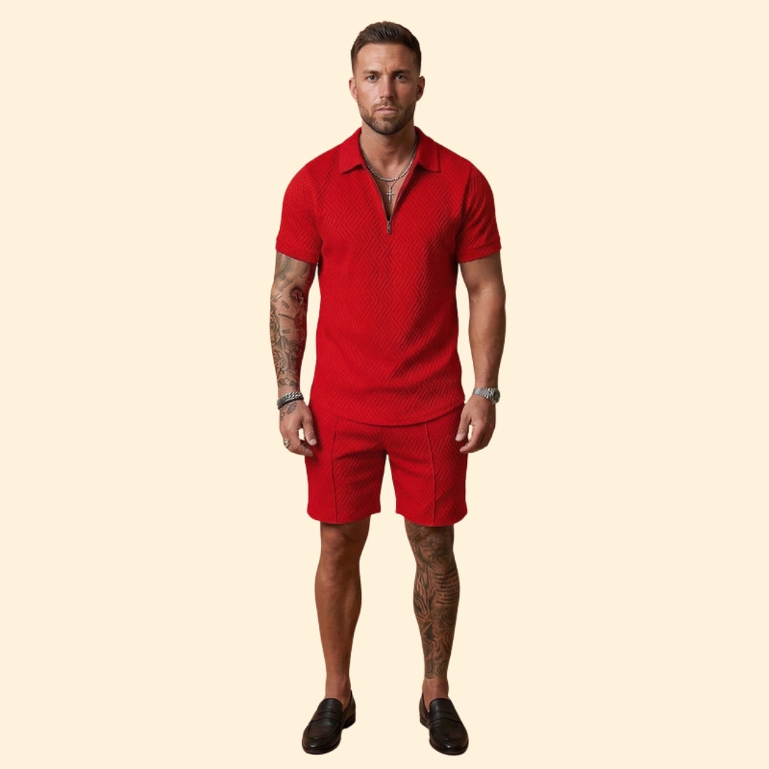 Men’s Stylish Zip-Up Set