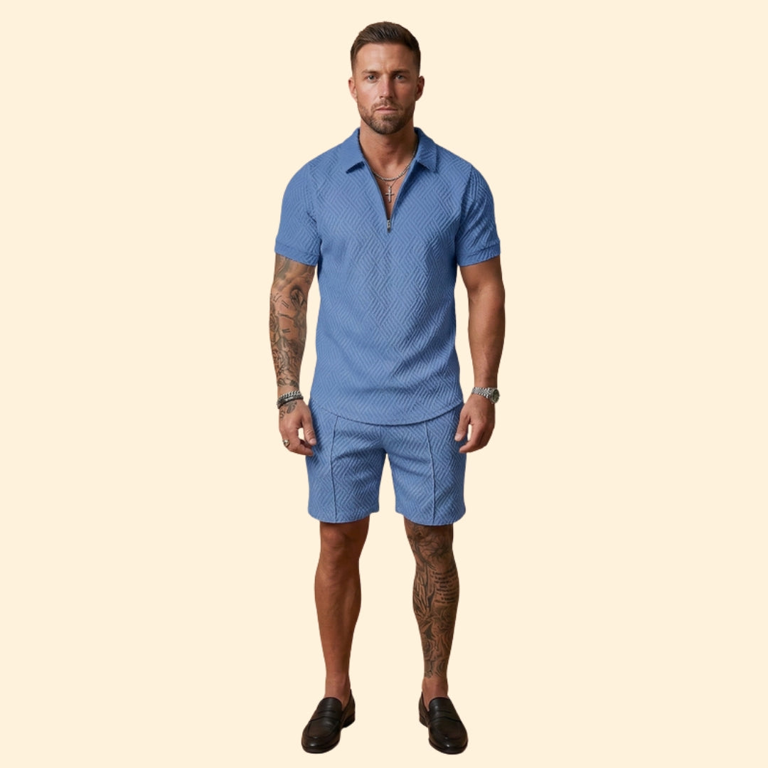 Men’s Stylish Zip-Up Set
