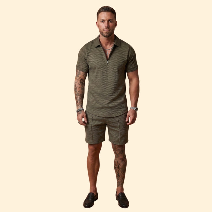 Men’s Stylish Zip-Up Set