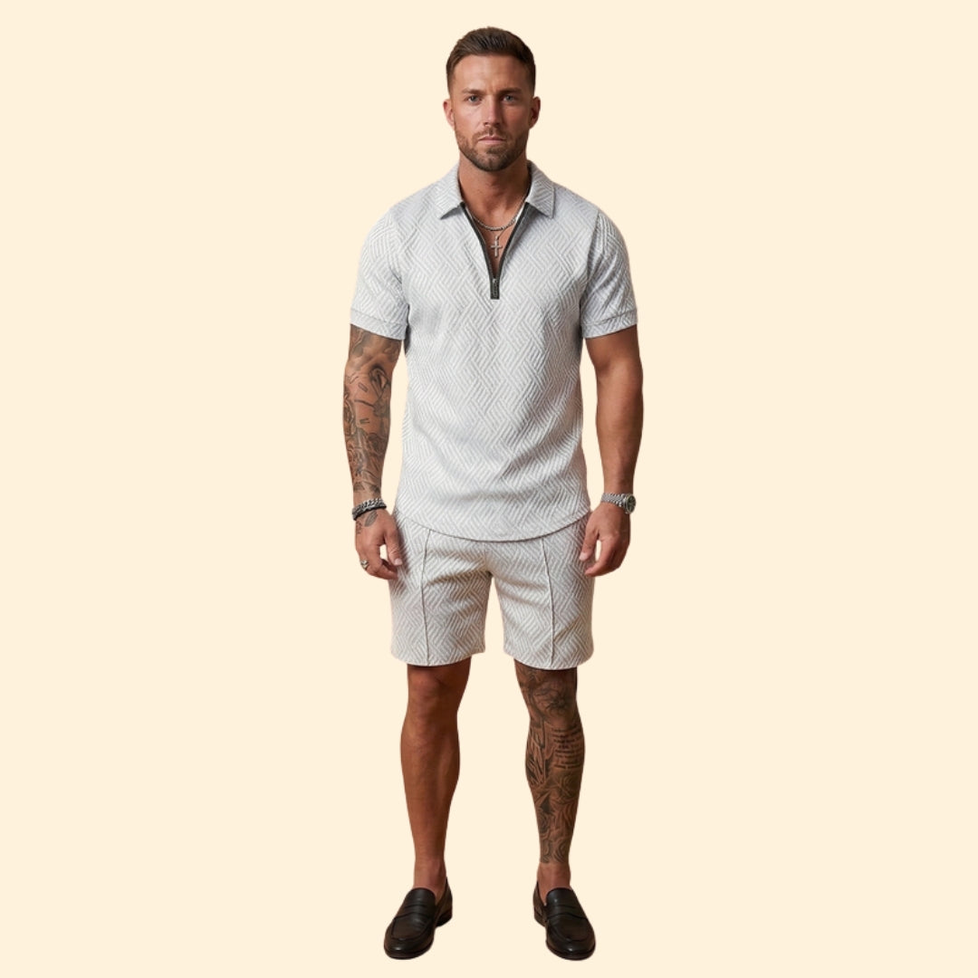 Men’s Stylish Zip-Up Set