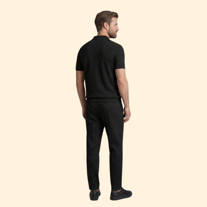 Men's Stylish Zip Polo Set