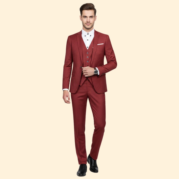 Men’s Suit Three-Piece Style