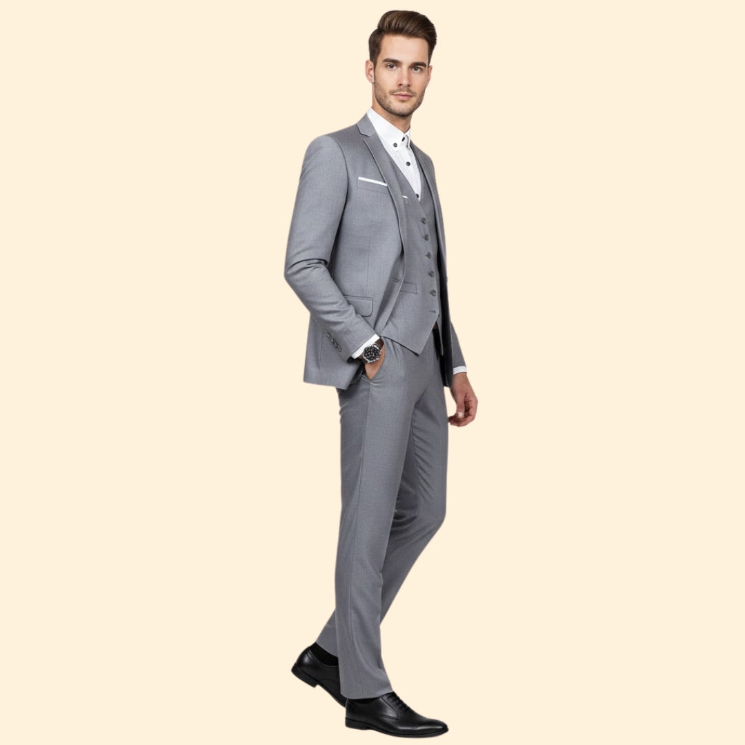 Men’s Suit Three-Piece Style