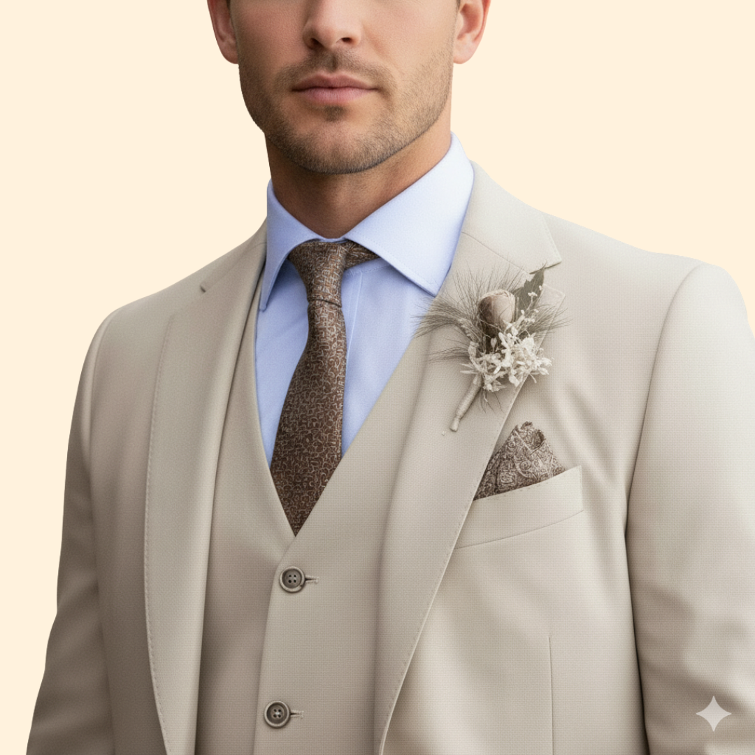 Men’s Suit with Structured Fit