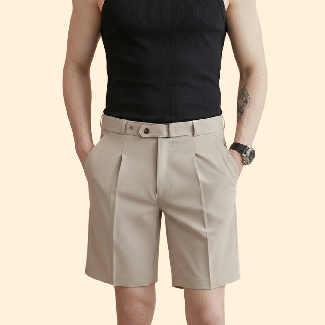 Men’s Tailored Pleated Shorts