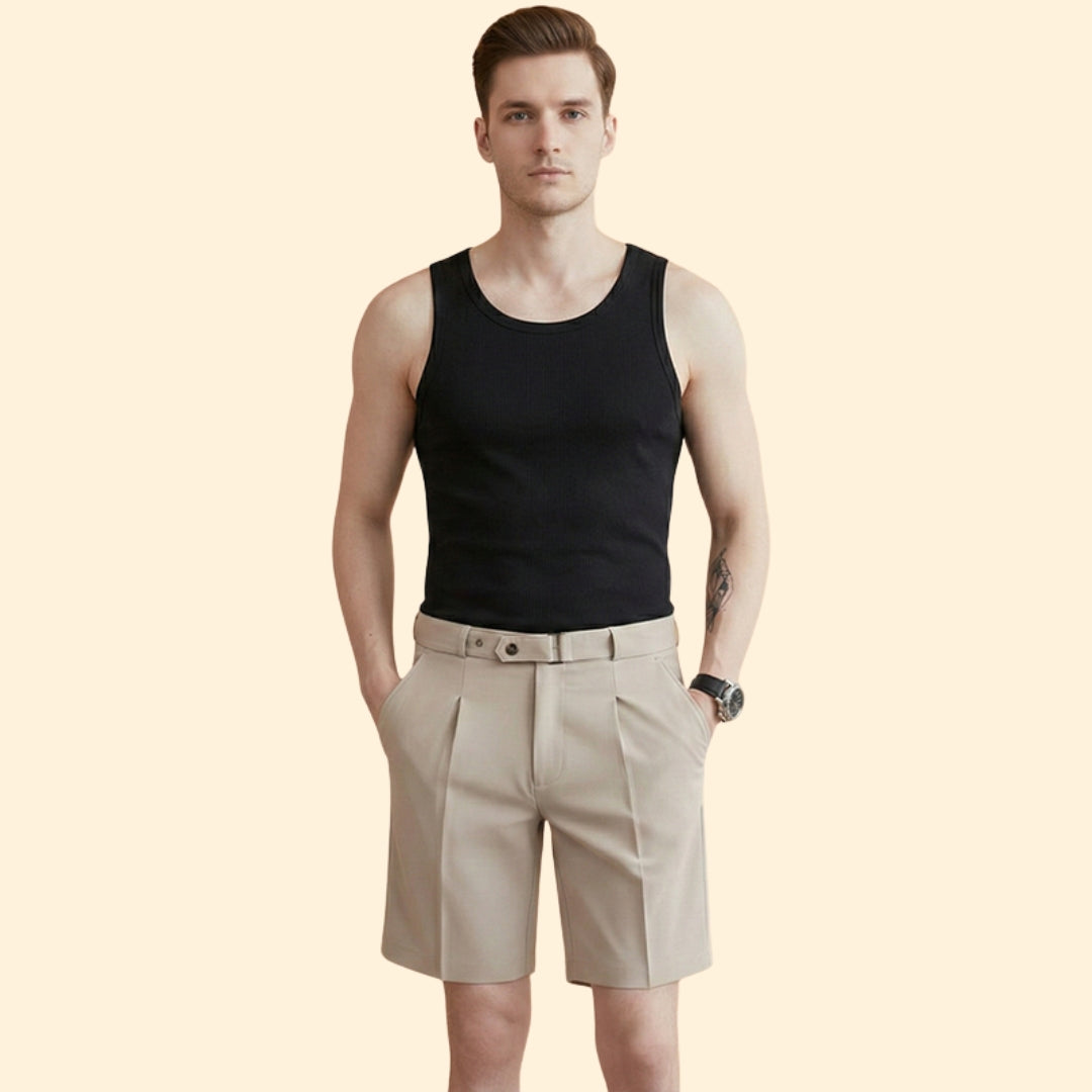 Men’s Tailored Pleated Shorts