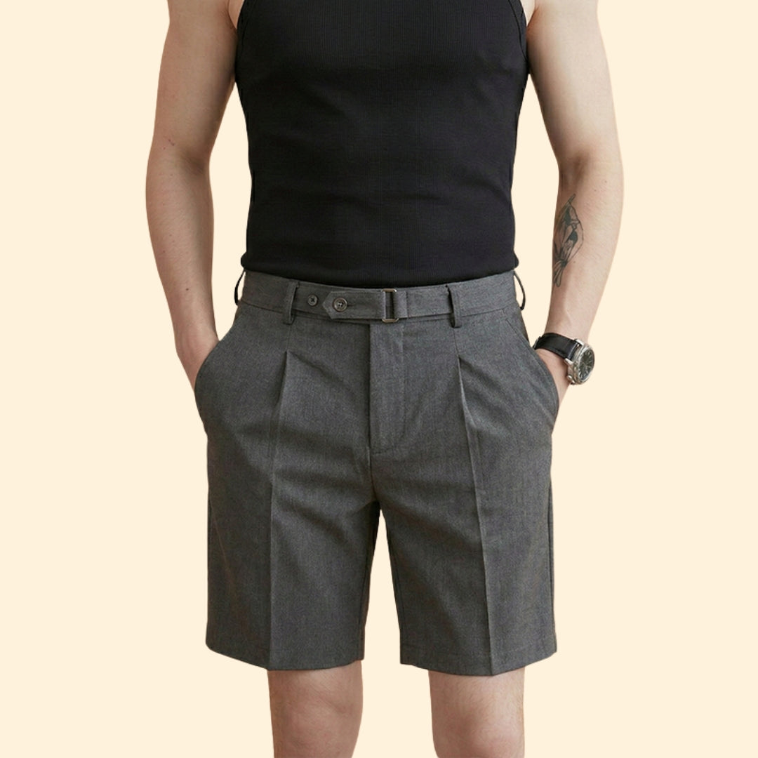 Men’s Tailored Pleated Shorts