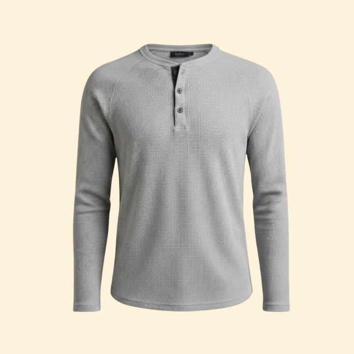 Men's Textured Henley T-shirt