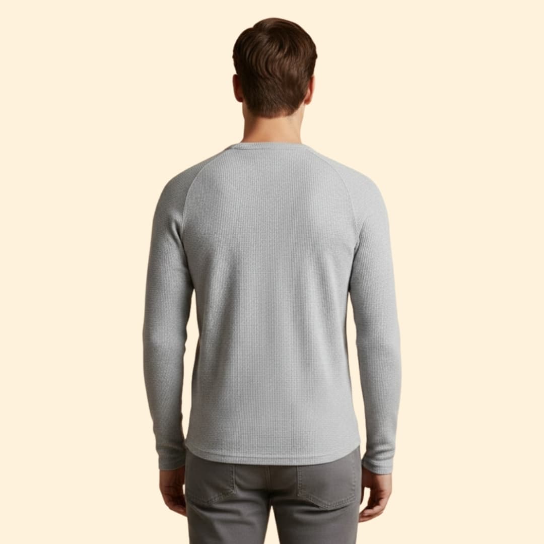 Men's Textured Henley T-shirt