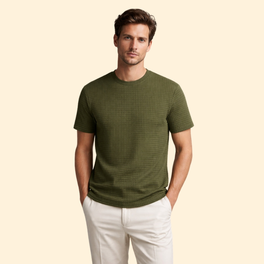 Men's Textured Knit T-Shirt