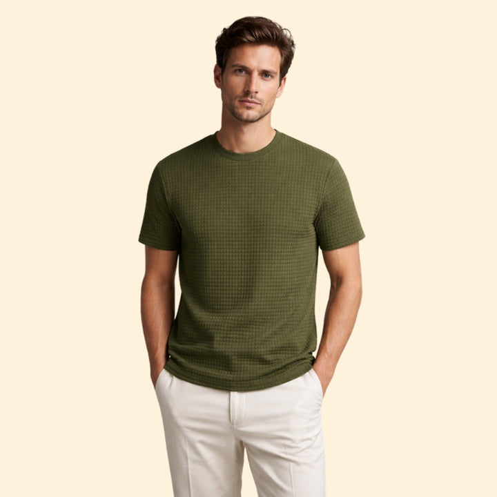 Men's Textured Knit T-Shirt