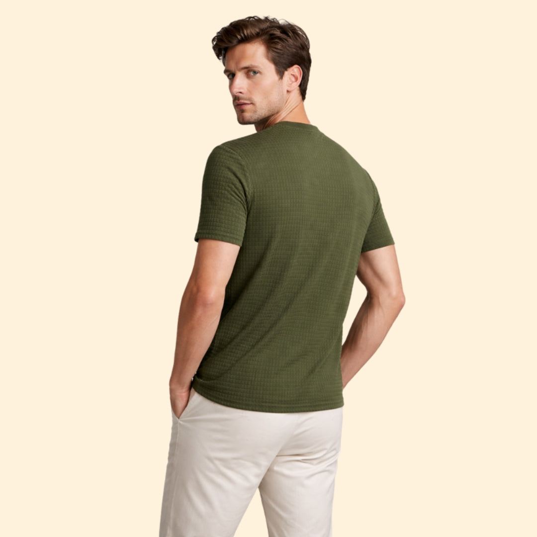 Men's Textured Knit T-Shirt