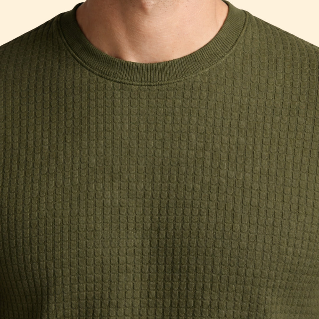 Men's Textured Knit T-Shirt