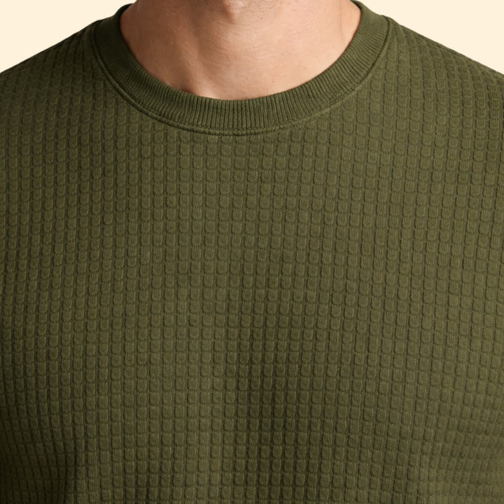 Men's Textured Knit T-Shirt