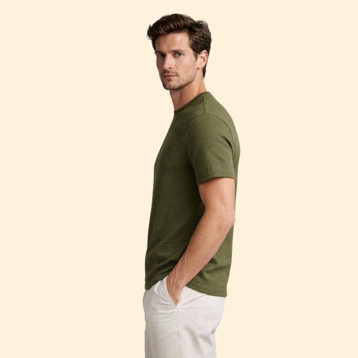 Men's Textured Knit T-Shirt