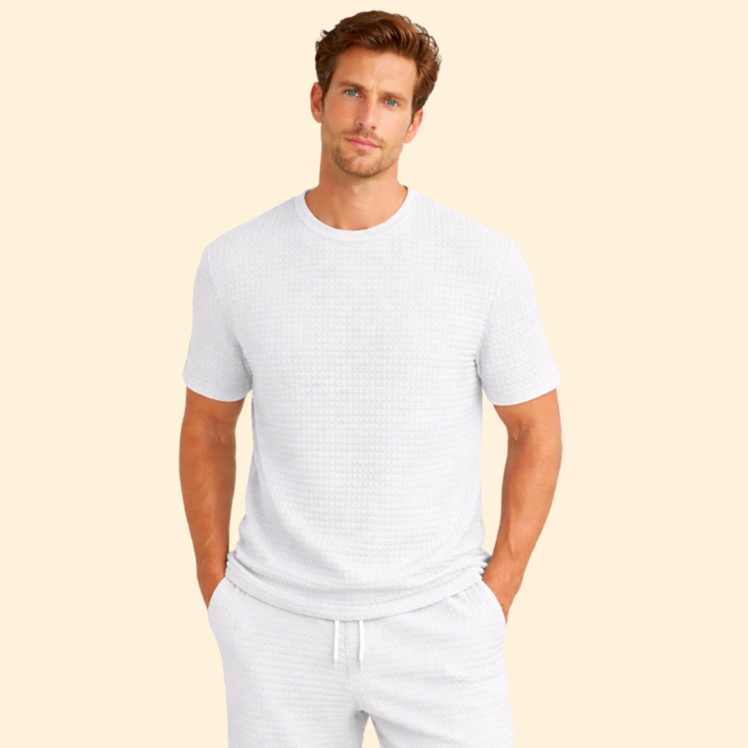 Men's Textured Knit T-Shirt