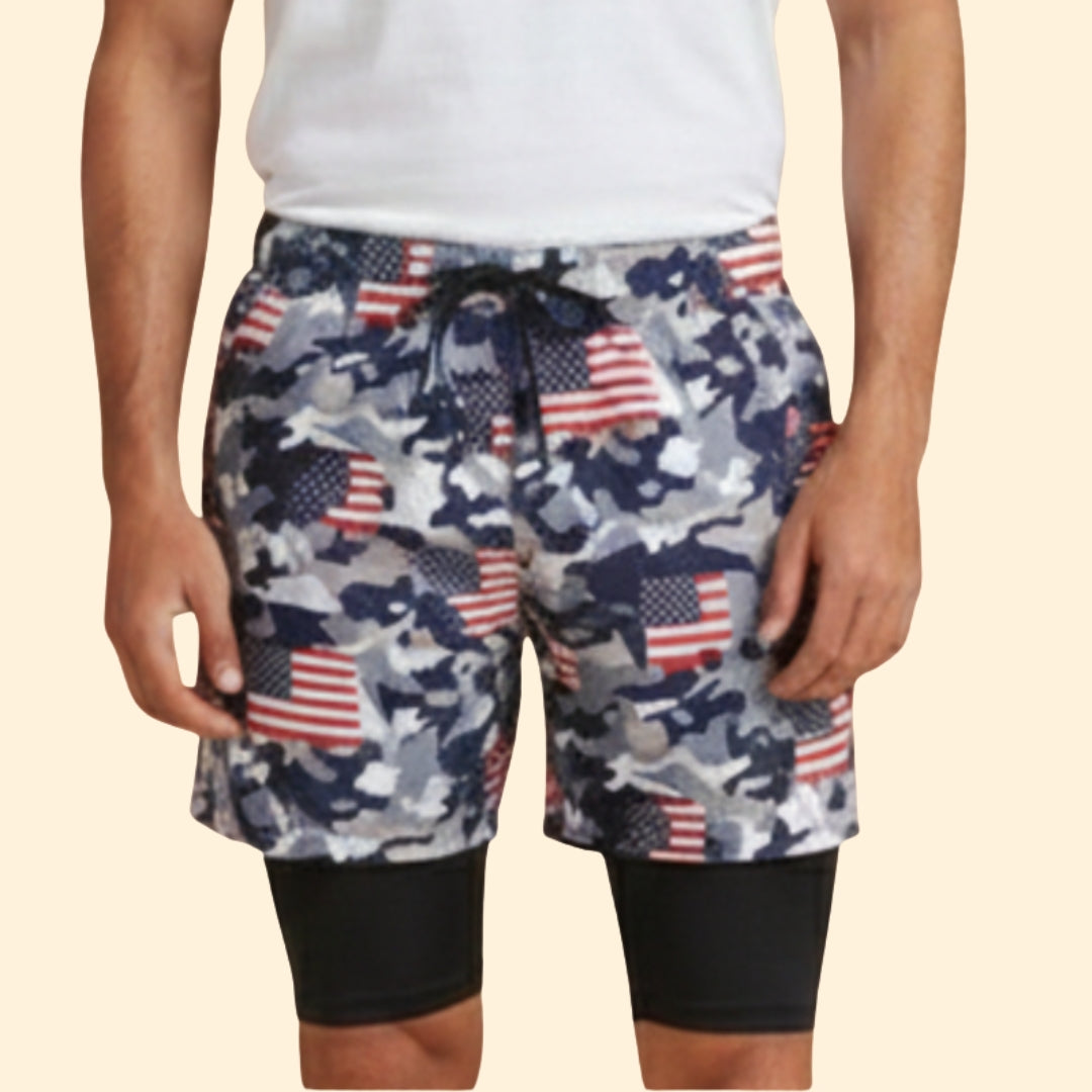 Men's Tropical Print Shorts