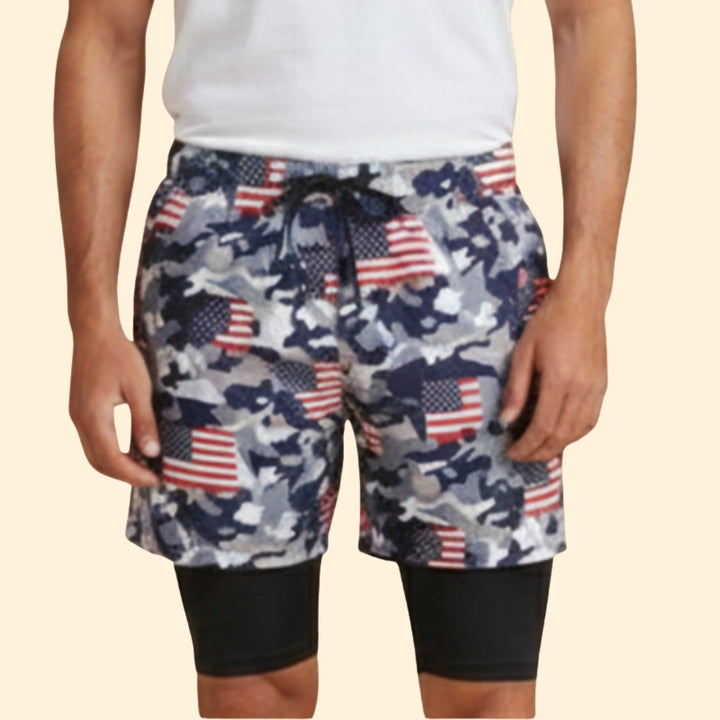 Men's Tropical Print Shorts