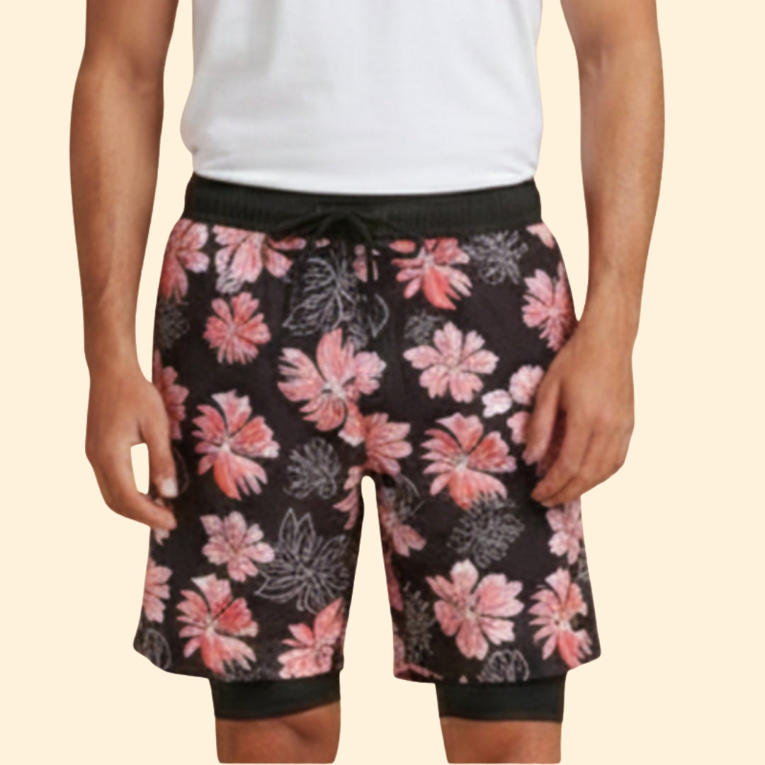 Men's Tropical Print Shorts