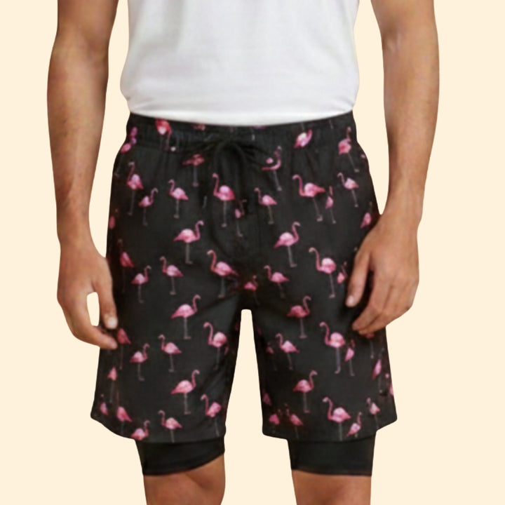 Men's Tropical Print Shorts