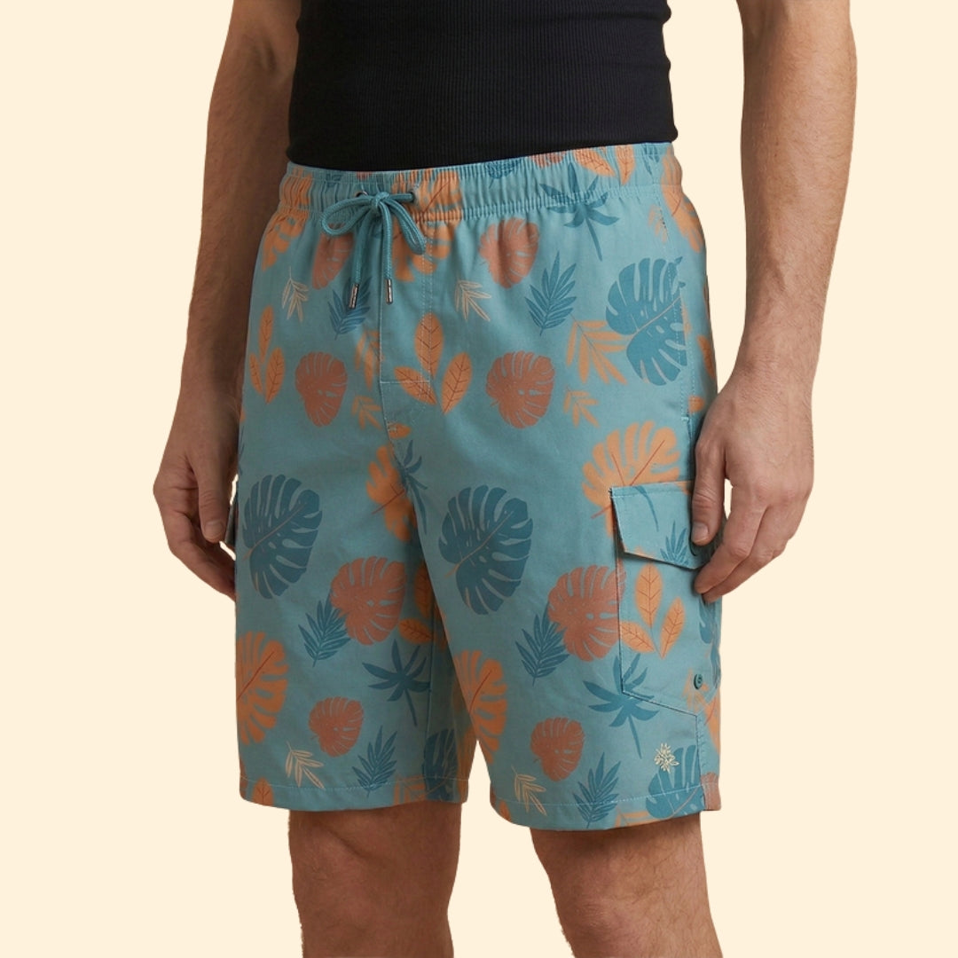 Men's Tropical Print Shorts
