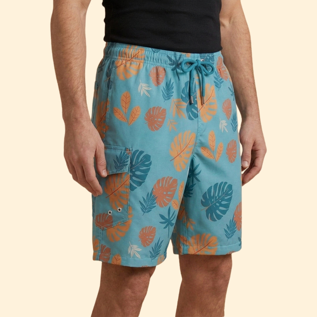 Men's Tropical Print Shorts