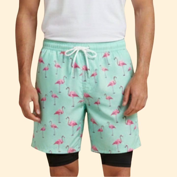 Men's Tropical Print Shorts