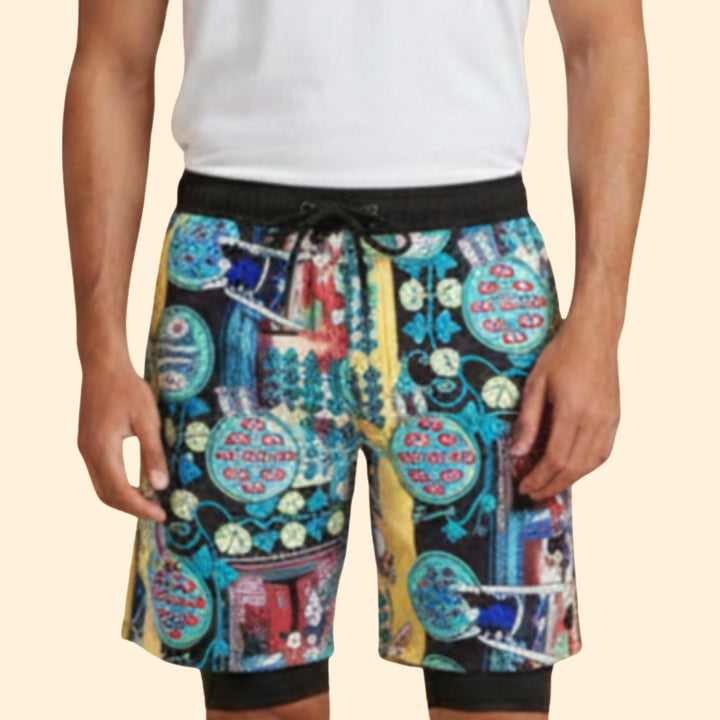 Men's Tropical Print Shorts