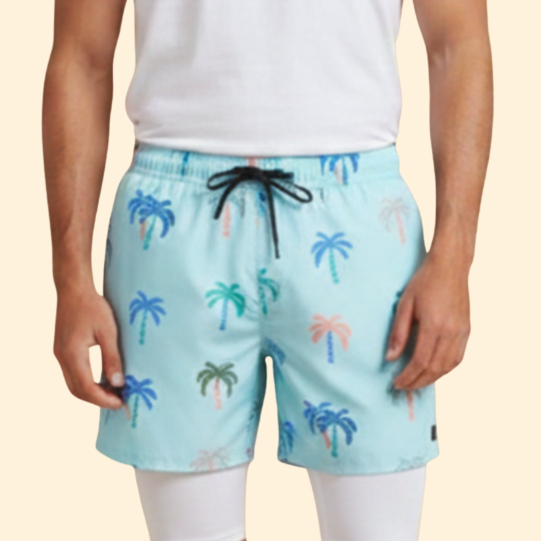 Men's Tropical Print Shorts