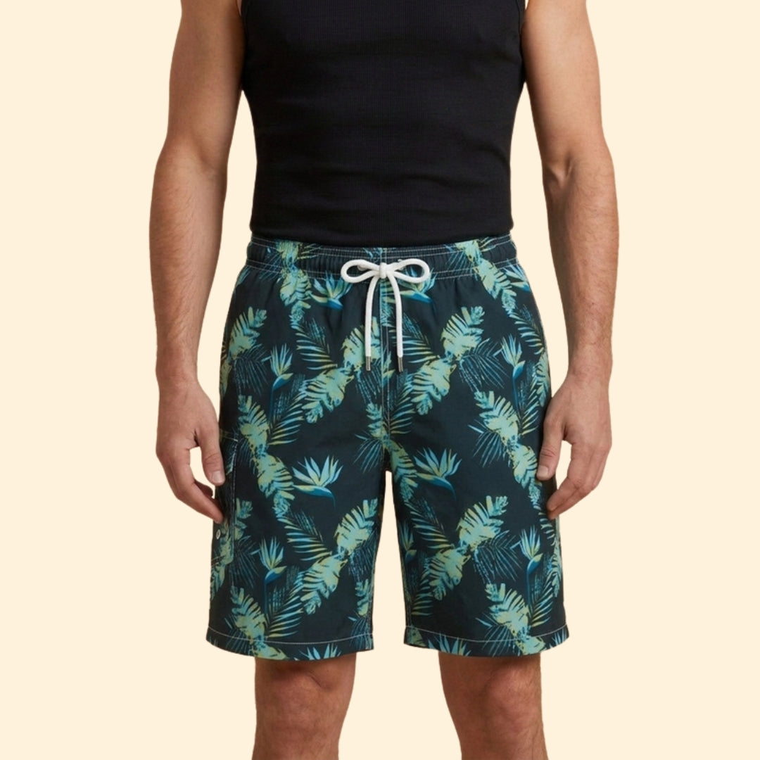 Men's Tropical Print Shorts