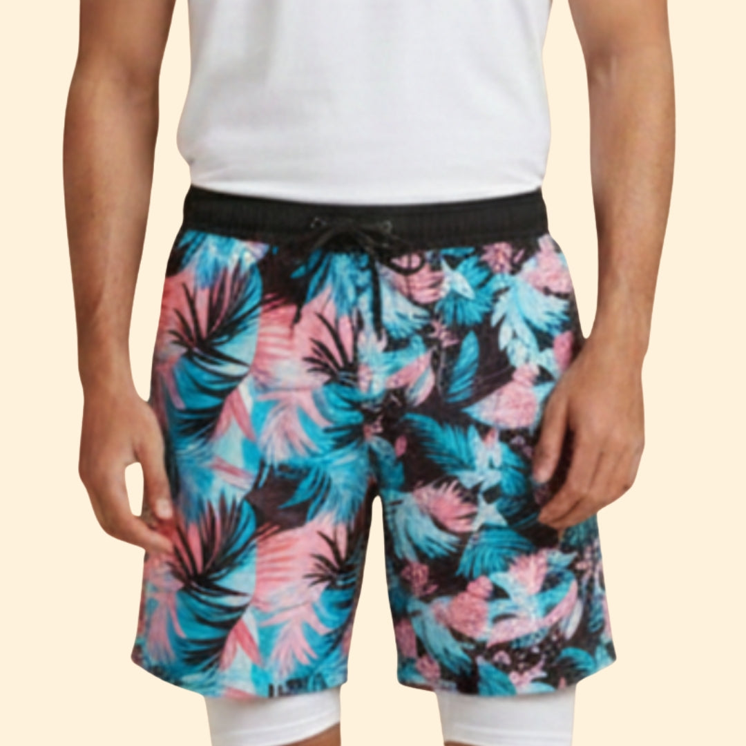 Men's Tropical Print Shorts
