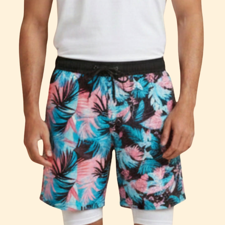 Men's Tropical Print Shorts
