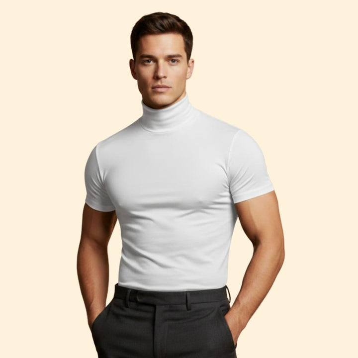 Men's Stylish Mock Neck Tee