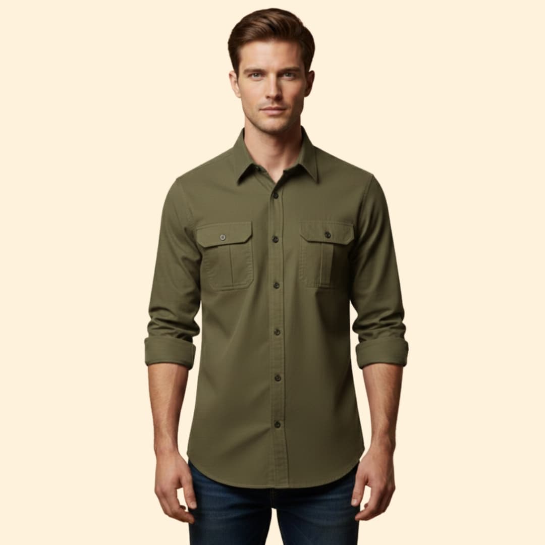 Men's Utility Button Shirt