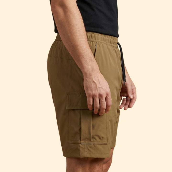 Men's Utility Drawstring Cargo Shorts